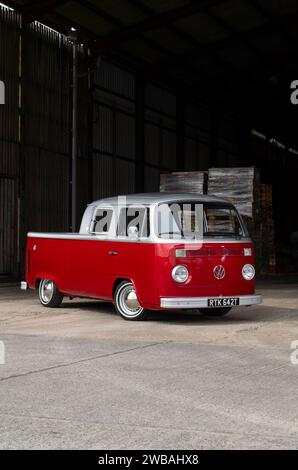 VW Type 2 Bay Window double cab pick up truck Stock Photo