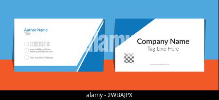 Corporate Business Card Design Stock Vector
