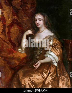 Anne Hyde. Portrait of  the first wife of James, Duke of York, who later became King James II and VII, Anne Hyde (1637- 1671) by Peter Lely, oil on canvas, 1662 Stock Photo