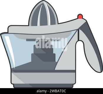 Citrus Juicer Machine Icon in flat style. Vector Illustration Stock Vector