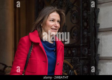 London, UK. 9th January, 2024. Secretary of State for Digital, Culture, Media and Sport Lucy Frazer arrives in Downing Street to attend the weekly Cabinet meeting. Credit: Wiktor Szymanowicz/Alamy Live News Stock Photo