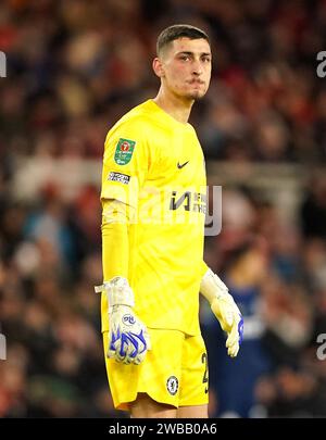 Chelsea goalkeeper Djordje Petrovic during the Premier League match at