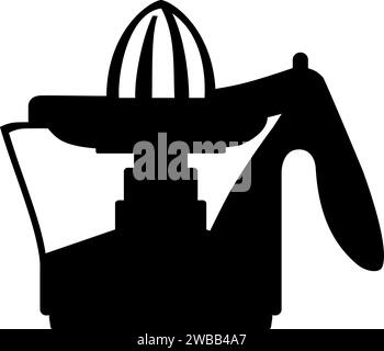 Citrus Juicer Machine Icon in flat style. Stock Vector