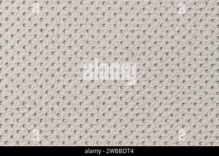 Grey leather texture closeup backgroud. Stock Photo