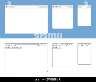Browser blank icon outline vector. Computer window Stock Vector Image ...