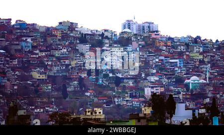 Izmir, Turkey. 09th Jan, 2024. Slum neighborhoods in the center of Izmir, poor area of the big city. Photos taken and colored by special effects. Credit: İdil Toffolo/Alamy Live News Stock Photo