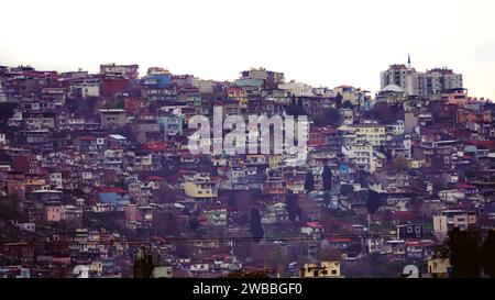 Izmir, Turkey. 09th Jan, 2024. Slum neighborhoods in the center of Izmir, poor area of the big city. Photos taken and colored by special effects. Credit: İdil Toffolo/Alamy Live News Stock Photo