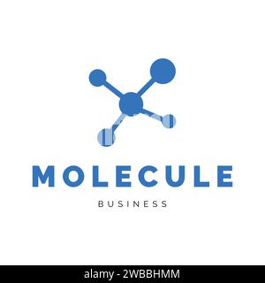 Molecule Icon Logo Design Template Stock Vector