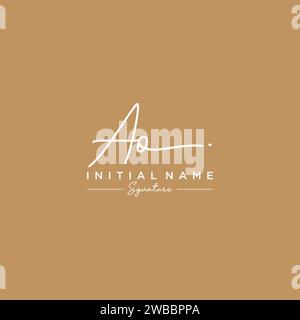 AO Signature Logo Template Vector Stock Vector Image & Art - Alamy