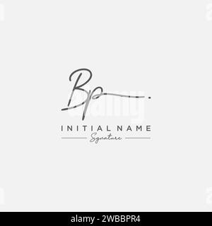 BP Signature Logo Template Vector. Stock Vector