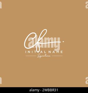 CF Signature Logo Template Vector Stock Vector Image & Art - Alamy