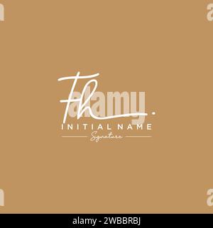 FH Letter Signature Logo Template elegant design logo Sign Symbol ...