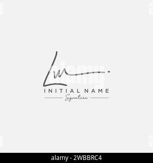 LW Signature Logo Template Vector Stock Vector Image & Art - Alamy