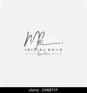 MK Signature Logo Template Vector. Stock Vector