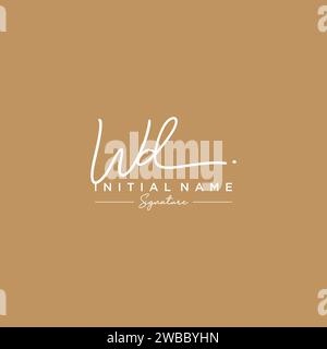 WD Signature Logo Template Vector Stock Vector Image & Art - Alamy