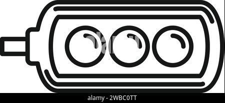 Road sensor camera icon outline vector. Care stop view. Control city Stock Vector