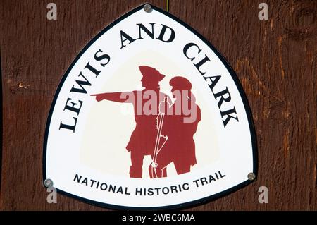 National Trail sign, Tower Rock State Park, Lewis and Clark National ...