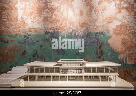 Museum of Yugoslavia: 25 May Hall, interior. Belgrade, Serbia. Stock Photo