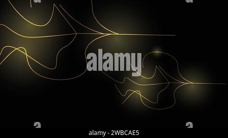 A futuristic digital abstract background with colorful glowing neural connectors analyzes big data. Artificial intelligence and Neural network concept Stock Vector