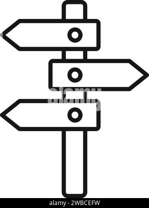 Career search direction pillar icon outline vector. Candidate work. Person research Stock Vector