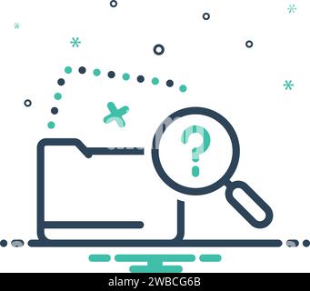Icon for missing data,missing Stock Vector