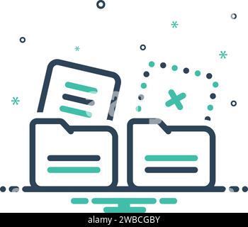 Icon for missing data,missing Stock Vector