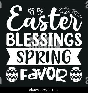 Easter SVG Design Typography T-Shirt Design For Easter Day Stock Vector