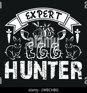 Easter SVG Design Typography T-Shirt Design For Easter Day Stock Vector