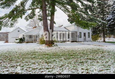 Historic Houses of Sugar Grove, Pennsylvania, USA Stock Photo