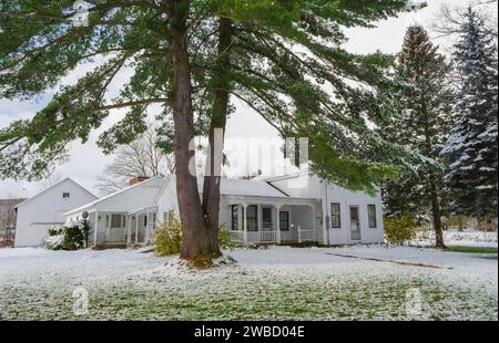 Historic Houses of Sugar Grove, Pennsylvania, USA Stock Photo