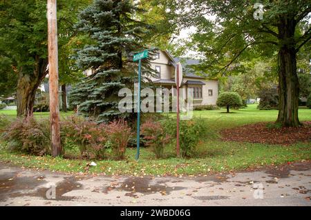 Historic Houses of Sugar Grove, Pennsylvania, USA Stock Photo