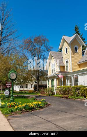 Historic Houses of Sugar Grove, Pennsylvania, USA Stock Photo