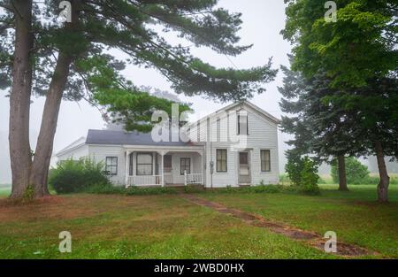 Historic Houses of Sugar Grove, Pennsylvania, USA Stock Photo