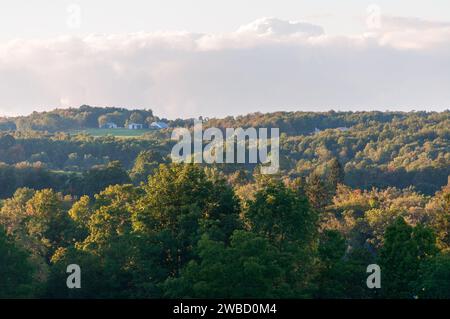 Forest Overlook at Sugar Grove, Pennsylvania, USA Stock Photo