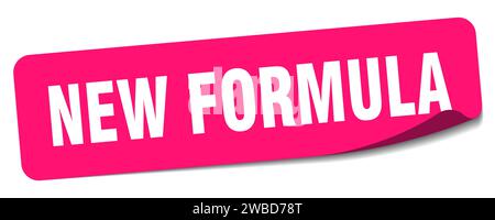 new formula sticker. new formula rectangular label isolated on white background Stock Vector