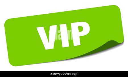 Green Vip Sticker vip sticker. vip rectangular label isolated on white background Stock ...