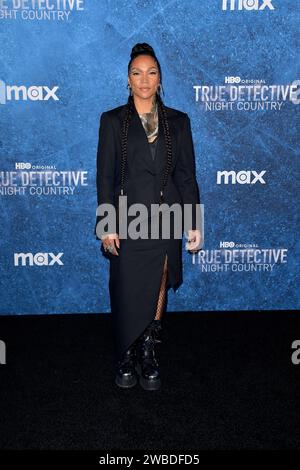 Kali Reis bei der Premiere der HBO TV-Serie True Detective: Night Country im Paramount Theater. Los Angeles, 09.01.2024 *** Kali Reis at the premiere of the HBO TV series True Detective Night Country at the Paramount Theater Los Angeles, 09 01 2024 Foto:xD.xStarbuckx/xFuturexImagex detective 4231 Stock Photo