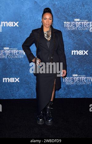 Kali Reis bei der Premiere der HBO TV-Serie True Detective: Night Country im Paramount Theater. Los Angeles, 09.01.2024 *** Kali Reis at the premiere of the HBO TV series True Detective Night Country at the Paramount Theater Los Angeles, 09 01 2024 Foto:xD.xStarbuckx/xFuturexImagex detective 4232 Stock Photo