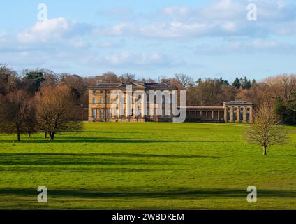 Attingham Hall, part of the Attingham Estate near Shrewsbury, Shropshire. Stock Photo