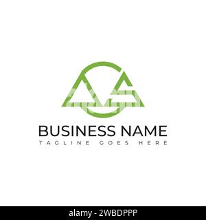 ACS Letter Initial Logo Design Vector Illustration. ACS letter logo design. ACS creative initials vector letter logo concept. ACS letter initial vecto Stock Vector