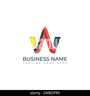 Letter w abstract logo icon vector image. Abstract letter w logo icon vector template on white background Stock Vector
