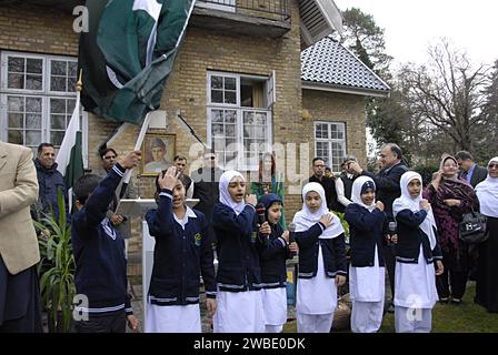 COPENHAGEN /DENMARK- Pakistani childres and people from Pakistani cummunity at Pakistan Day Celebration at Pakistan embassy 23 Marchi 2014 Stock Photo