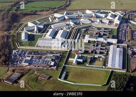 aerial view of HMP Featherstone & HMP Oakwood Stock Photo