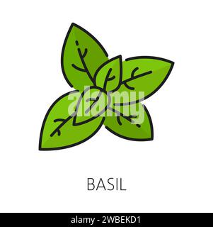 Fresh basil icon outline vector. Eco garden. Plant windowsill Stock ...