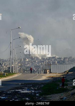 Smoke Rises After Israeli Shelling In The Village Of Odaisseh Near The ...