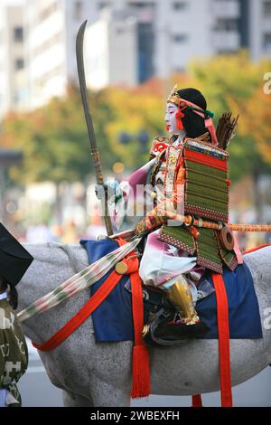 Female Samurai Tomoe Gozen, Jidai festival, Kyoto, Japan, Asia Stock ...