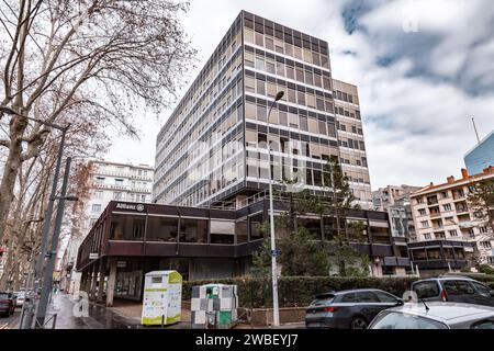 Lyon, France - January 30, 2022: Modern office buildings and residentials in the Part-Dieu district of Lyon, France. Stock Photo