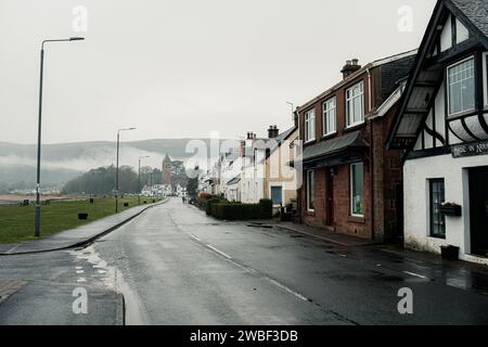 Downtown Lamlash on the Isle of Arran in Scotland. Stock Photo