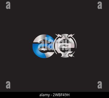Electric Energy EE letter creative Design Technology logo Stock Vector ...