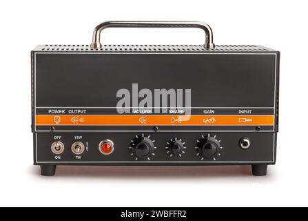 guitar amp path isolated on white Stock Photo